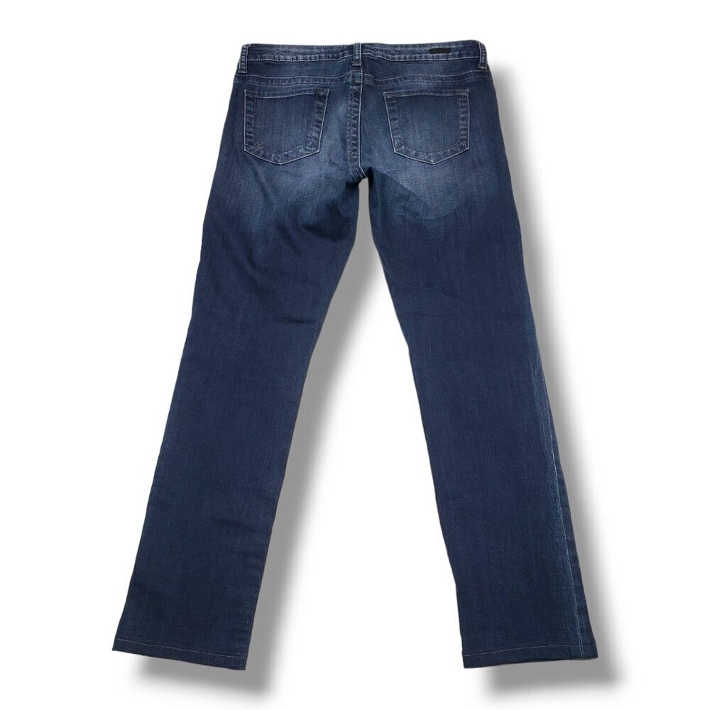 Kut from the Kloth Stevie Straight Leg Jeans Womens 8 Hemmed Mid Rise - Picture 5 of 11